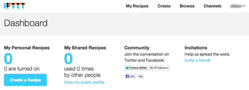dashboard-ifttt