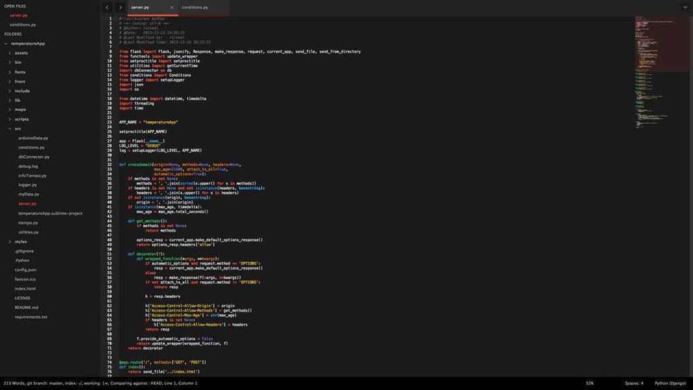 Archivo server.py de temperatureApp